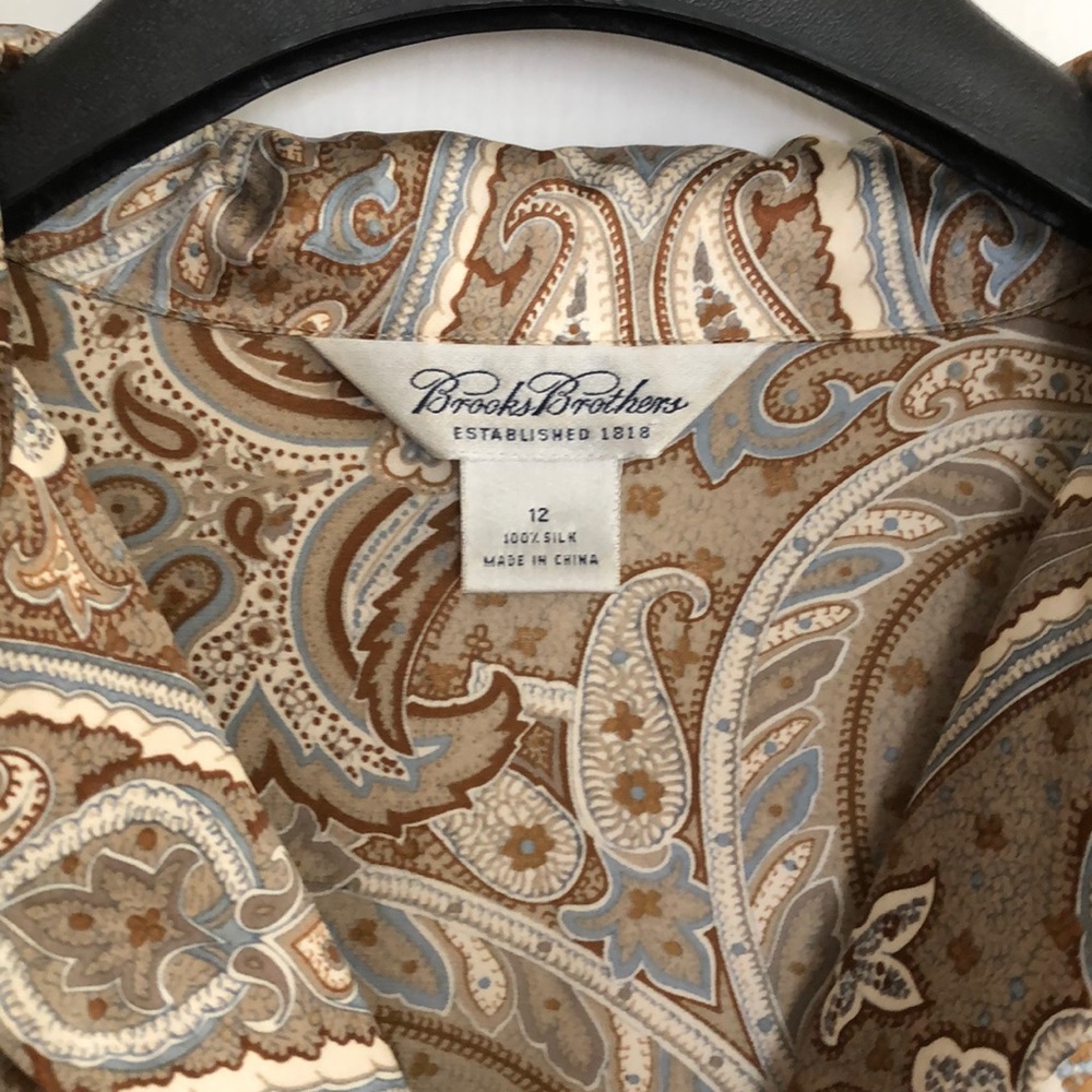 Paisley silk blouse